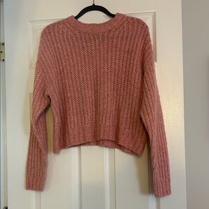 American Eagle Outfitters Dusty Rose Knit Sweater